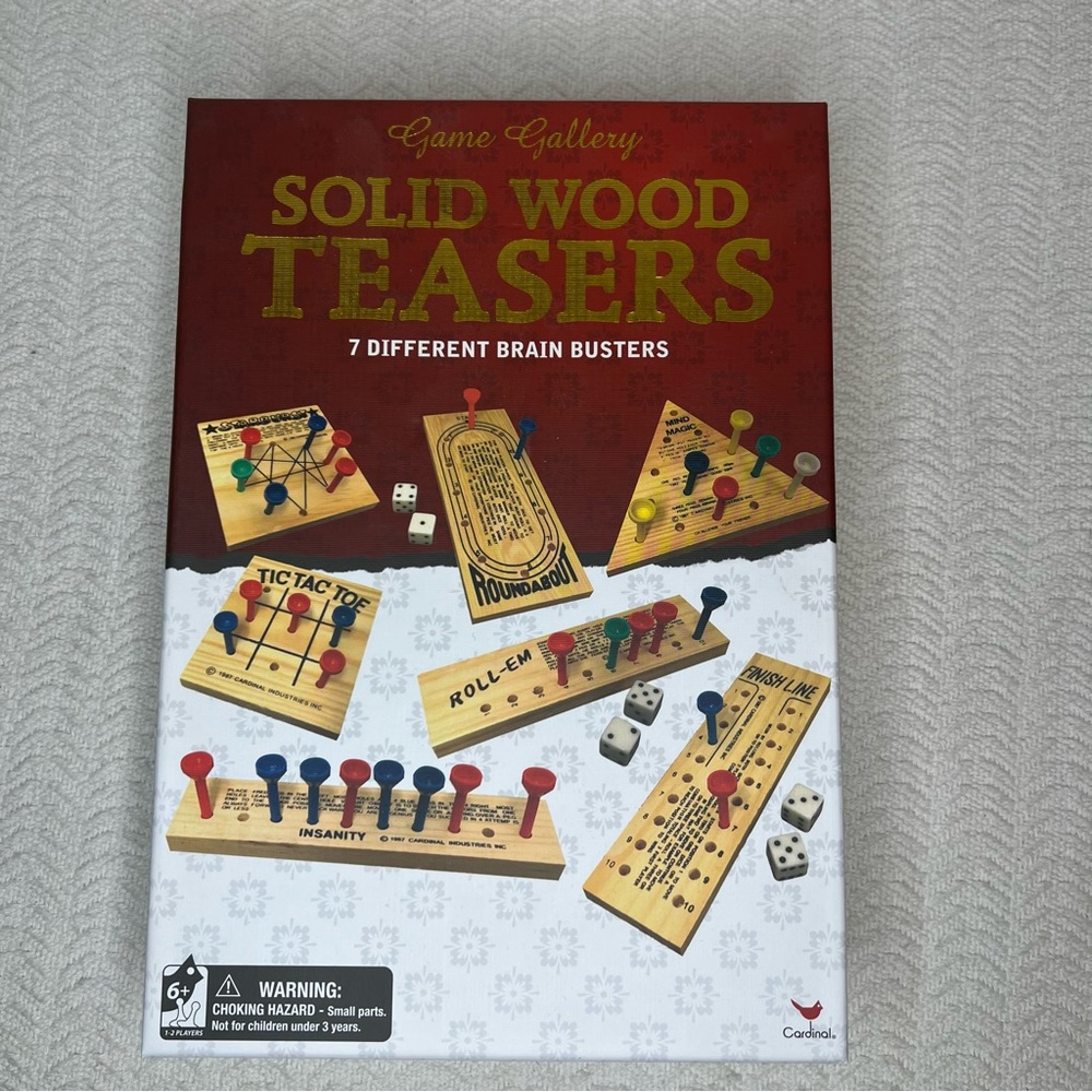 7 solid wood teasers games
